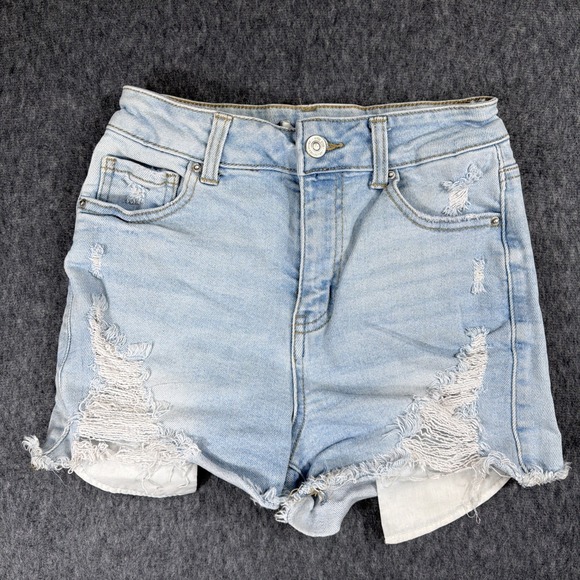 Wax Jean Pants - Wax Jean Shorts Women's Small Butt I Love You Mid Rise Stretchy Distressed